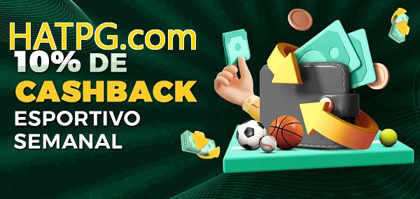 10% de bônus de cashback na HATPG.com