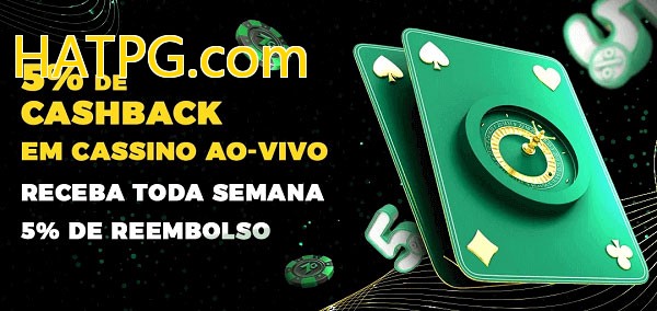 Promoções do cassino ao Vivo HATPG.com